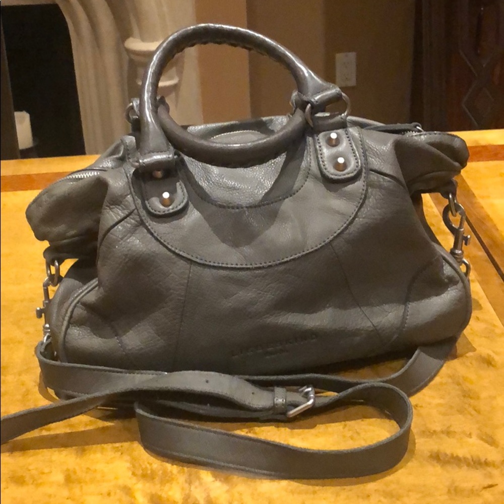 Liebeskind Grey Leather Handbag